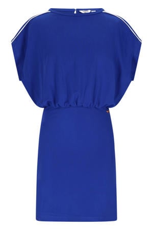 midi jurk blauw