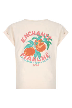T-shirt met backprint wit