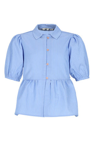 gestreepte blouse lichtblauw