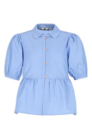 gestreepte blouse lichtblauw