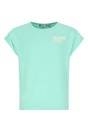 T-shirt met backprint blauw