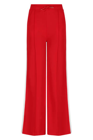 regular waist casual broek rood