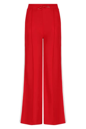 regular waist casual broek rood