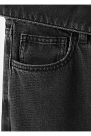 thumbnail: MANGO TEEN low waist wide leg jeans black denim