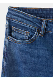 thumbnail: MANGO TEEN low waist wide leg jeans dark blue denim