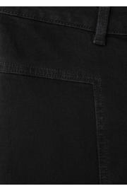 thumbnail: MANGO TEEN high waist wide leg jeans black denim