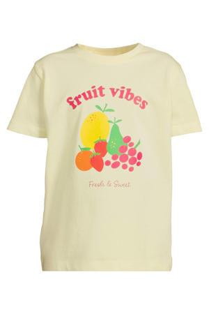 T-shirt lichtgeel