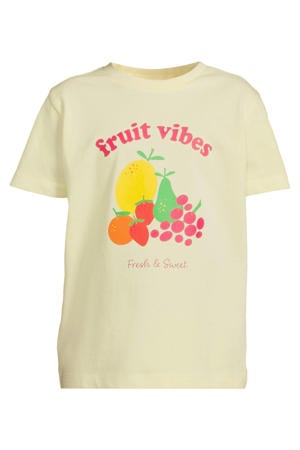 T-shirt lichtgeel