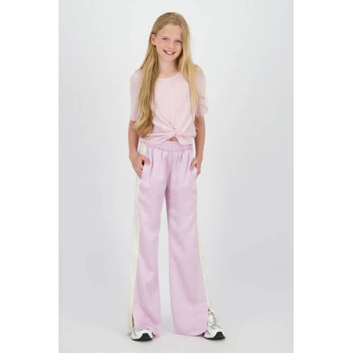 Raizzed straight regular waist casual broek lila Paars Meisjes Polyester - maat 140 afbeelding