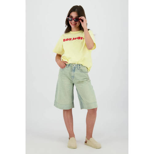 Raizzed denim regular waist short medium blue denim Korte broek Blauw Meisjes Stretchdenim - maat 128 afbeelding