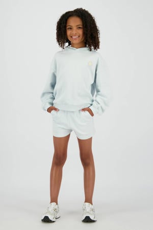 hoodie met backprint lichtblauw