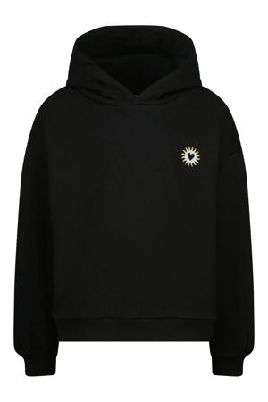 hoodie met backprint zwart