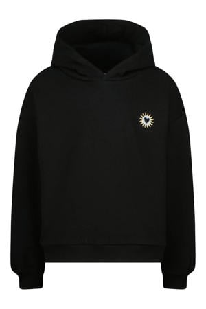 hoodie met backprint zwart