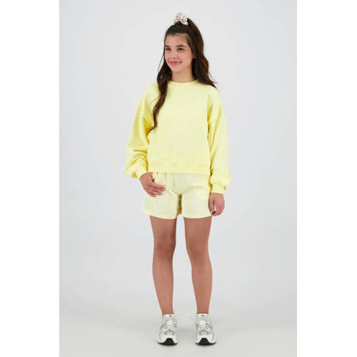 Raizzed sweater met backprint geel Backprint - maat 140 afbeelding