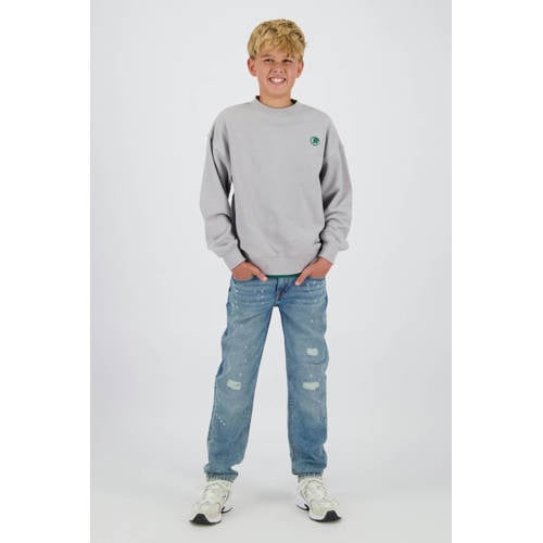 Raizzed sweater met backprint grijs Backprint - maat 116 afbeelding