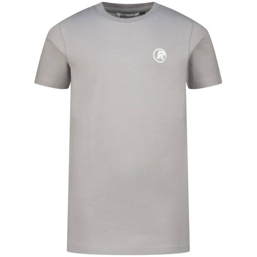 Raizzed T-shirt met backprint grijs Jongens Katoen Ronde hals Backprint - maat 164 afbeelding