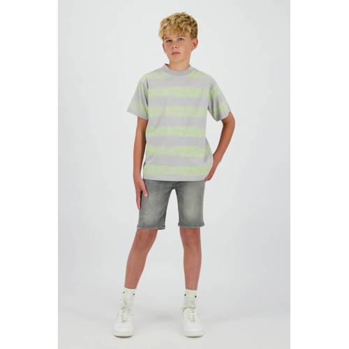 Raizzed regular waist short grey denim Korte broek Grijs Effen - maat 158 afbeelding