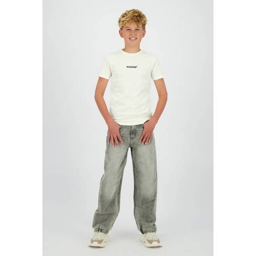 Raizzed Hanoi loose fit jeans grey denim Grijs Effen - maat 158 afbeelding