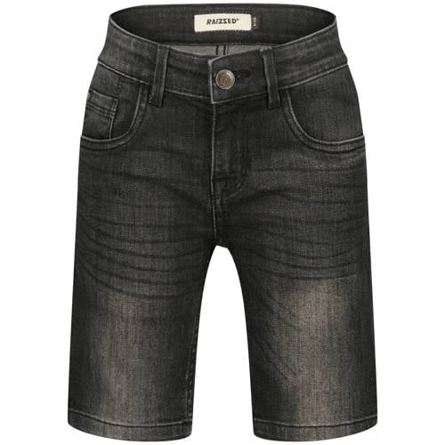Raizzed regular waist short black denim Korte broek Zwart Effen - maat 140 afbeelding