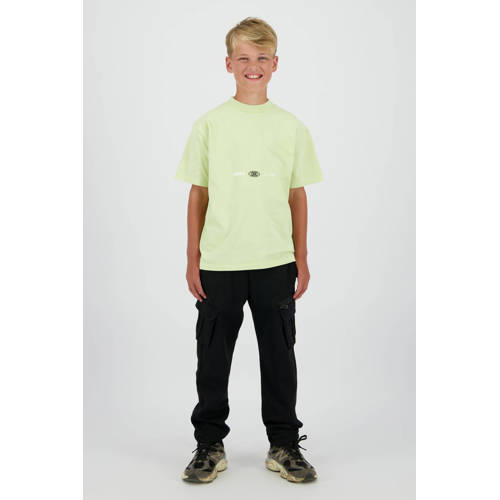 Raizzed T-shirt met backprint limegroen Jongens Katoen Ronde hals Backprint - maat 152 afbeelding