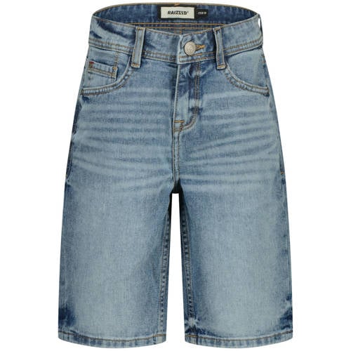 Raizzed regular waist short light blue denim Korte broek Blauw Effen - maat 164 afbeelding