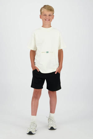 relaxed regular waist sweatshort zwart