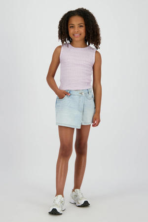 skort light blue denim