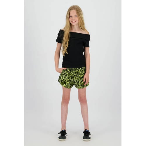 Raizzed off shoulder top zwart Effen - maat 128 | Top van Raizzed afbeelding