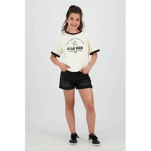 Raizzed T-shirt zwart Meisjes Polyester Ronde hals Meerkleurig - maat 140 afbeelding