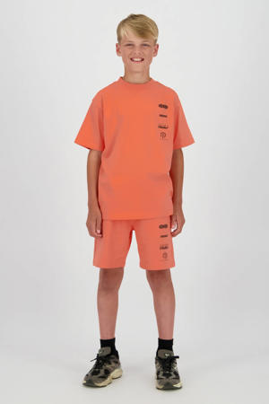 relaxed regular waist sweatshort oranje