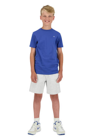 relaxed regular waist sweatshort grijs melange