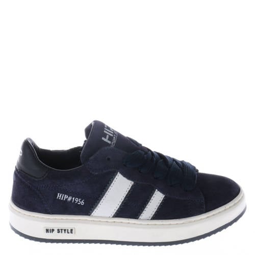 Hip suède sneakers donkerblauw Meisjes Leer Dierenprint - maat 29 afbeelding