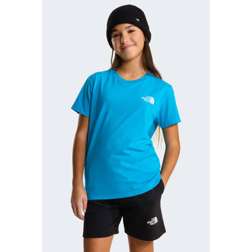 The North Face T-shirt blauw Jongens/Meisjes Katoen Ronde hals Effen - maat 176/188 afbeelding