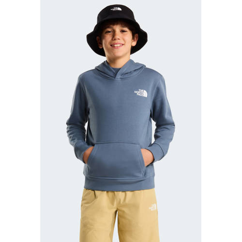 The North Face hoodie grijsblauw Sweater Backprint - maat 134/140 afbeelding