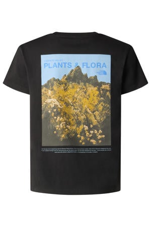 T-shirt Flora zwart