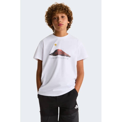 The North Face T-shirt Mountain Night wit Jongens/Meisjes Katoen Ronde hals - maat 176/188 afbeelding