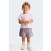 The North Face T-shirt + short roze/lila