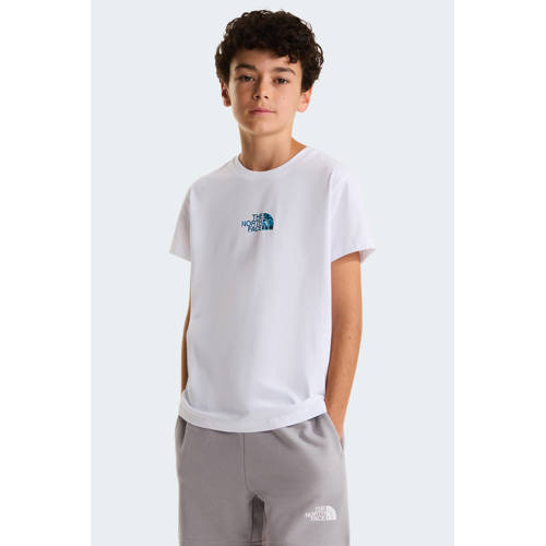 The North Face T-shirt Liquid Logo wit Jongens/Meisjes Katoen Ronde hals - maat 146/152 afbeelding
