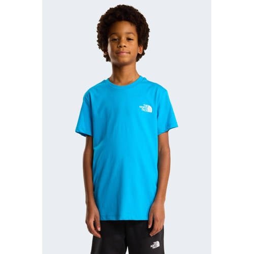 The North Face T-shirt lichtblauw Jongens/Meisjes Katoen Ronde hals Effen - maat 176/188 afbeelding
