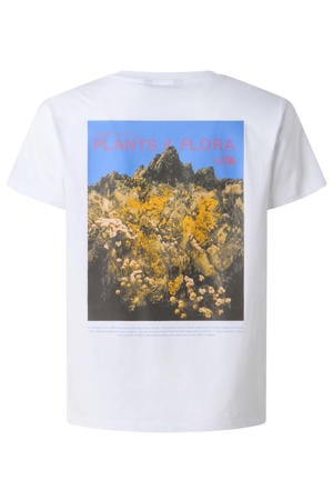 T-shirt Flora wit
