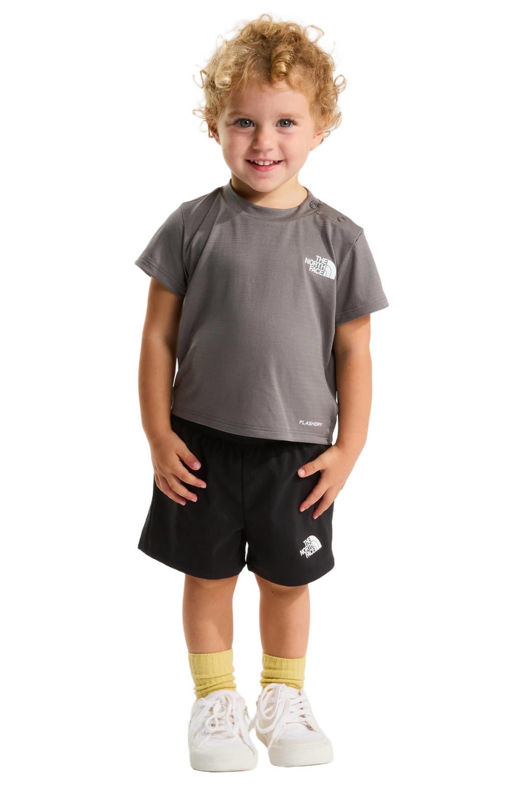 The North Face T-shirt + short grijs/zwart