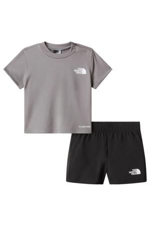 T-shirt + short grijs/zwart