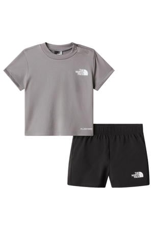 T-shirt + short grijs/zwart