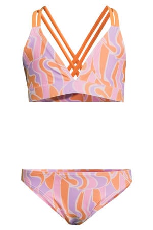 triangel bikini roze/oranje