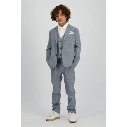 Vingino colbert grijsblauw Jongens Polyester Reverskraag Effen - maat 152 afbeelding
