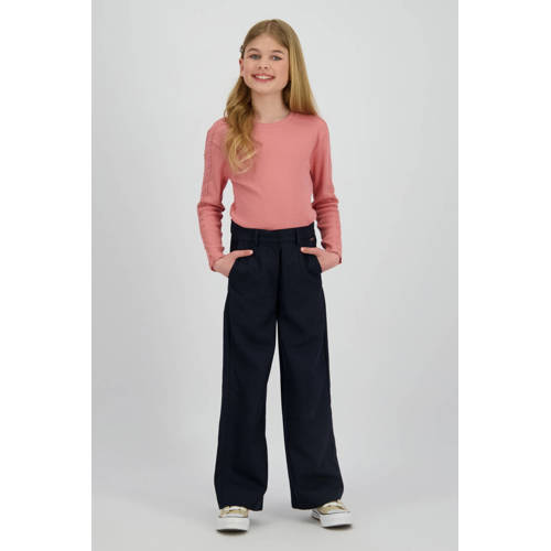 Vingino longsleeve roze Meisjes Katoen Ronde hals Effen - maat 128 afbeelding