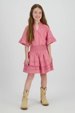 korte jurk roze