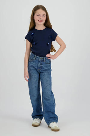 wide leg jeans wide leg jeans medium blue denim