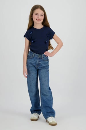 wide leg jeans wide leg jeans medium blue denim