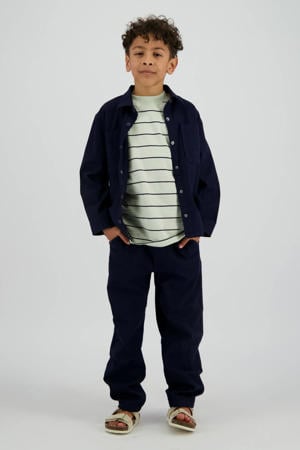 regular casual broek donkerblauw